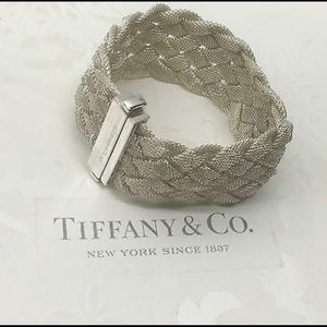 925. Silver Tiffany & co mesh bracelet